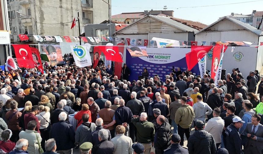 Şarköy'de TEK Market hizmete açıldı