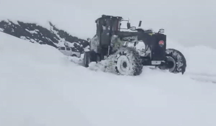 Şırnak'ta ekiplerin kar mesaisi