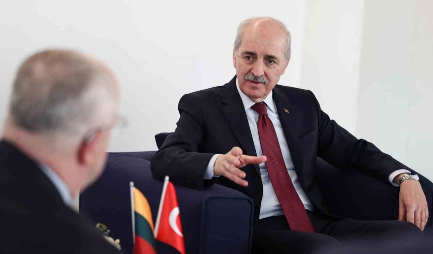 TBMM Başkanı Kurtulmuş, Litvanyalı mevkidaşı Olekas ile görüştü