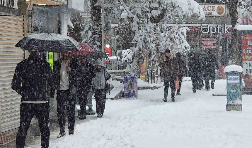 Van'da Mart sürprizi: Bahar beklerken kar kapıya dayandı