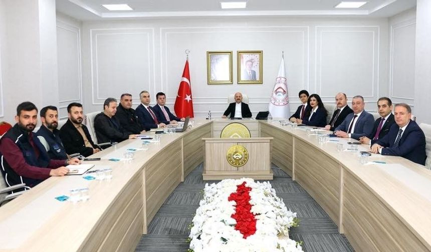 Adıyaman'da haftalık koordinasyon toplantısı düzenlendi