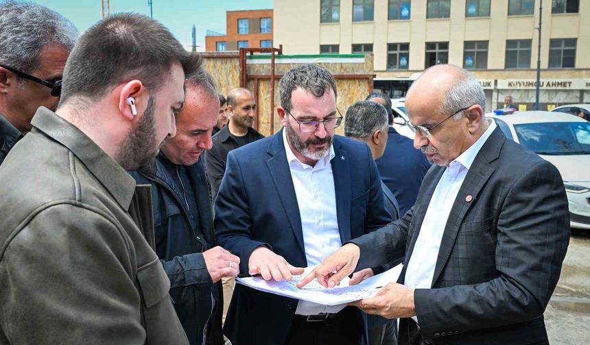 Başkan Sami Er, Söğütlü Camii inşaatını yerinde inceledi