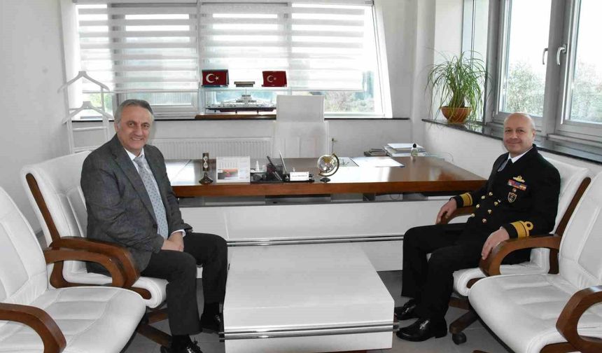 Boğaz ve Garnizon Komutanı Biçen'den, Gestaş Genel Müdürü Yürükçü'ye nezaket ziyareti