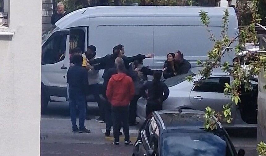 Bolu'da yol verme kavgası: O anlar kamerada