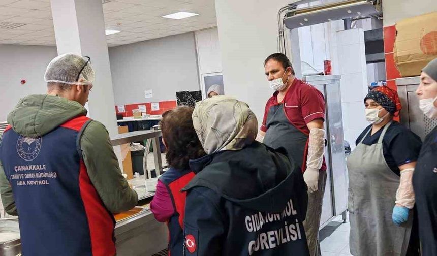 Çanakkale'de yurt yemekhanelerine eş zamanlı denetim