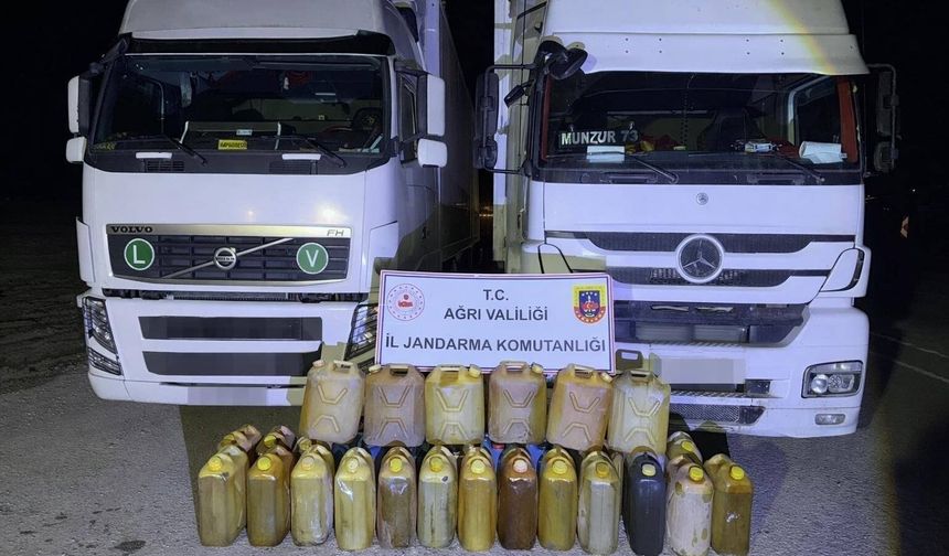 Doğubayazıt'ta kaçak akaryakıt operasyonu: 2 gözaltı