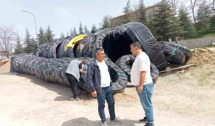 Gediz Yenikent'te doğalgaz projesi başladı