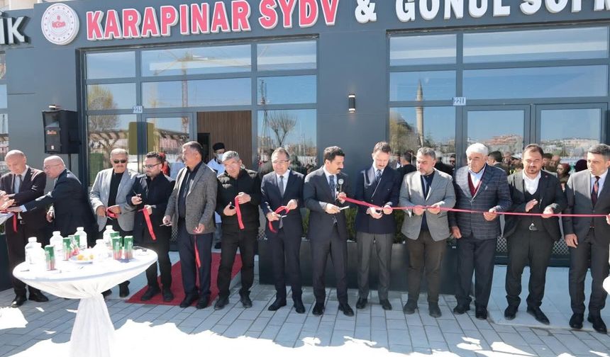 Karapınar'da 'Gönül Sofrası' kapılarını açtı