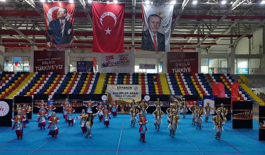 Kulüpler arası halk oyunları bölge yarışması Adıyaman'da coşkuyla tamamlandı