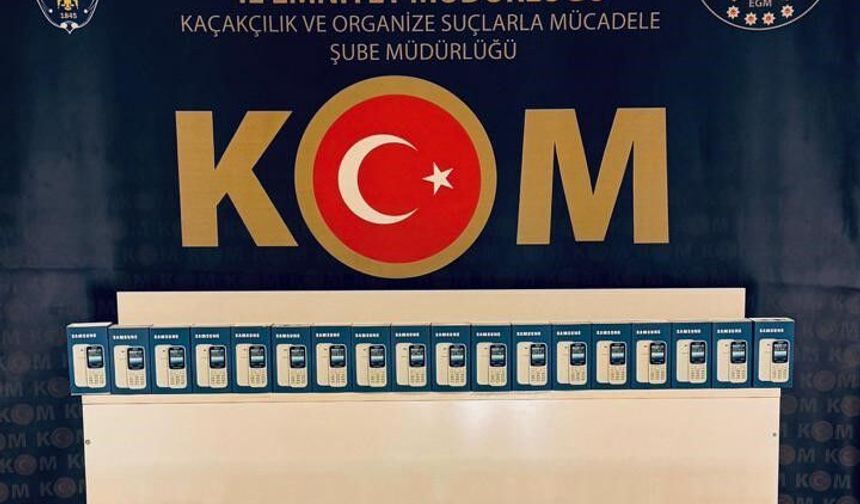 Muş'ta 35 kaçak cep telefonu ele geçirildi