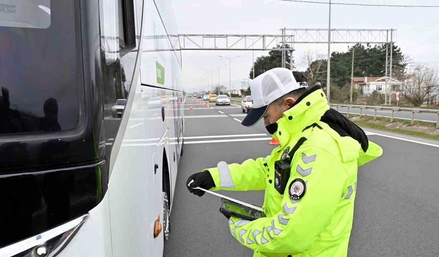 Ordu'da bir haftada 17 bine yakın araç ve sürücü denetlendi