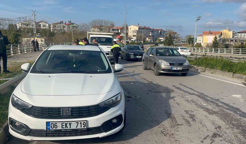 Sinop'ta zincirleme kaza: 1 yaralı