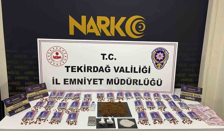 Tekirdağ'da uyuşturucuya geçit yok: 166 şüpheliye işlem, 10 tutuklama