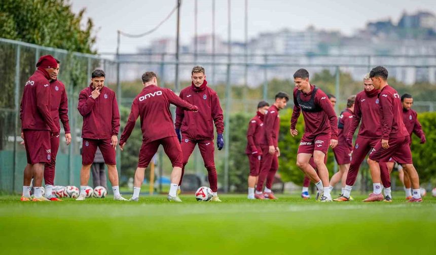 Trabzonspor, Göztepe maçı hazırlıklarını sürdürdü