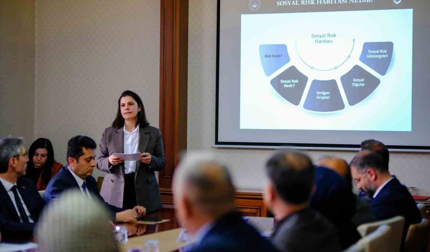 Bayburt'ta sosyal risklerin erken tespiti için toplantı yapıldı