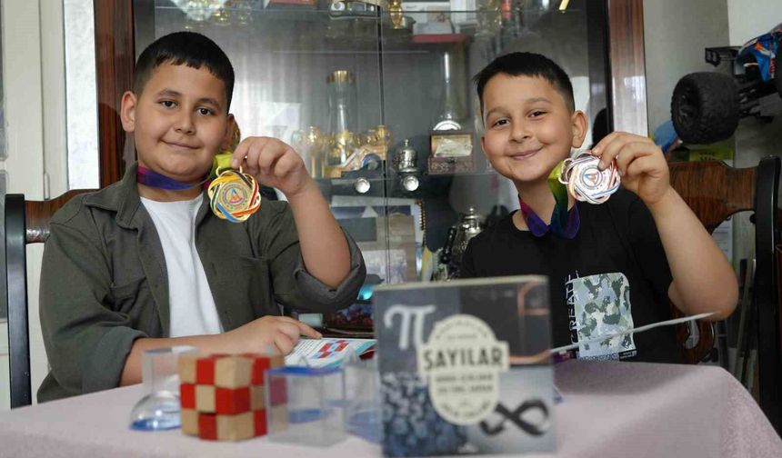 Gaziantepli kardeşler matematik olimpiyatlarına damga vurdu
