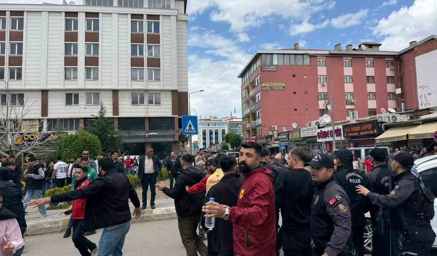 Iğdır'da kritik maç öncesi gerginlik: Taraftarlar arasında arbede