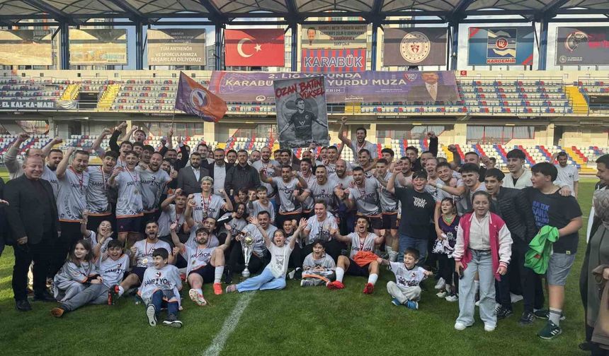 Karabük 1.Amatör Lig'de şampiyon Safranboluspor