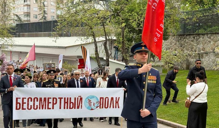 Rusya'nın Ankara Büyükelçiliği'nde 'Zafer Günü' kutlandı
