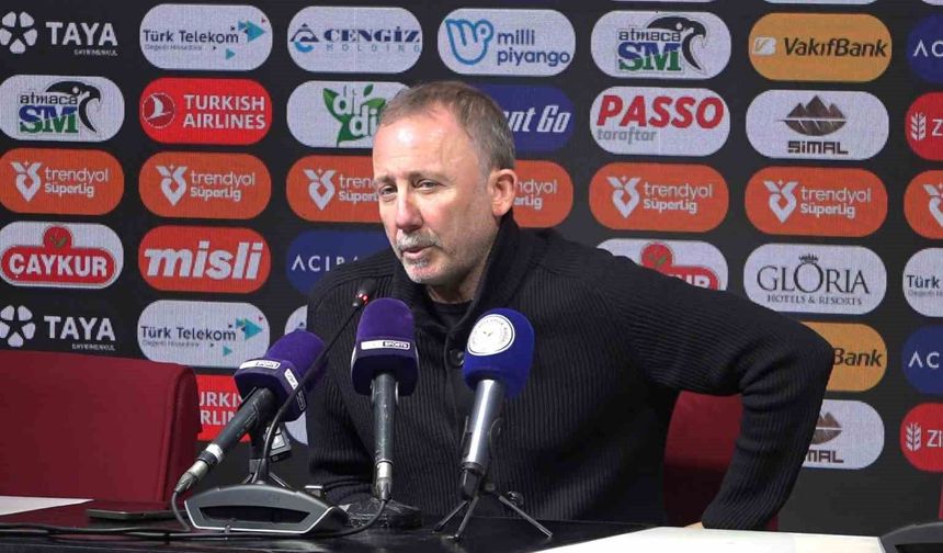 Sergen Yalçın: 'Başımıza son iki maçta gelmedik şey kalmadı'