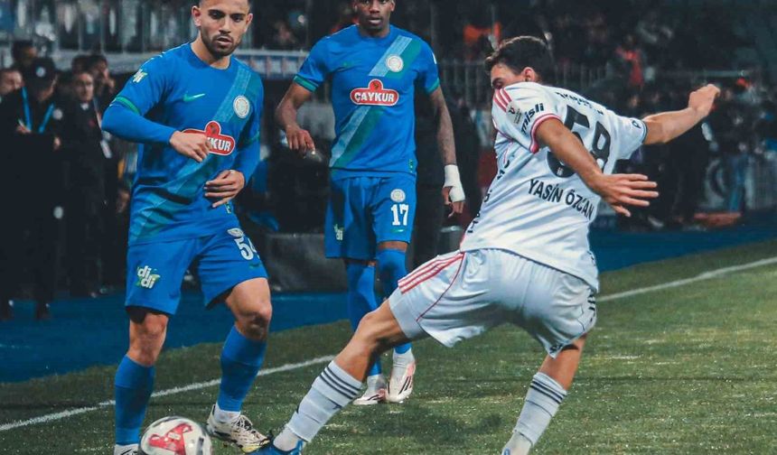 Tredyol Süper Lig: Çaykur Rizespor: 2 - Beşiktaş: 2 (Maç sonucu)