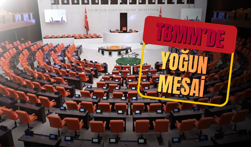 TBMM'de Bayram Sonrası Yoğun Mesai