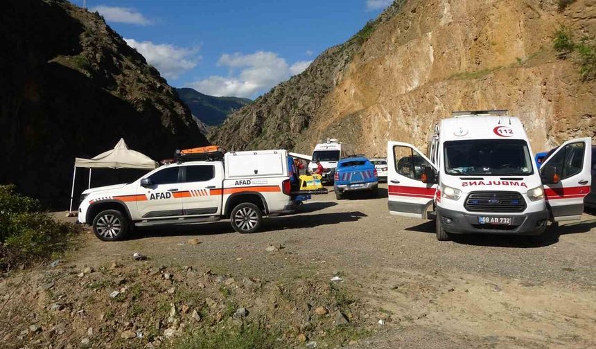 Artvin'de dereye uçan kamyondaki kayıp şahsın cansız bedenine 14 gün sonra ulaşıldı