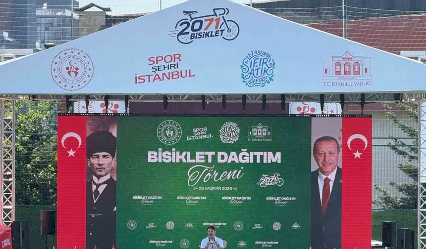 Bahçelievler'de 2 bin 71 çocuk bisiklet sevinci yaşadı