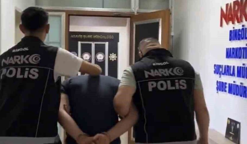 Bingöl'de uyuşturucu taciri tutuklandı
