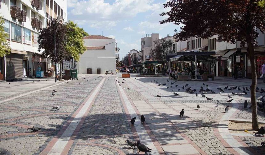 Edirne sıcaktan kavruldu: Cadde ve sokaklar boş kaldı