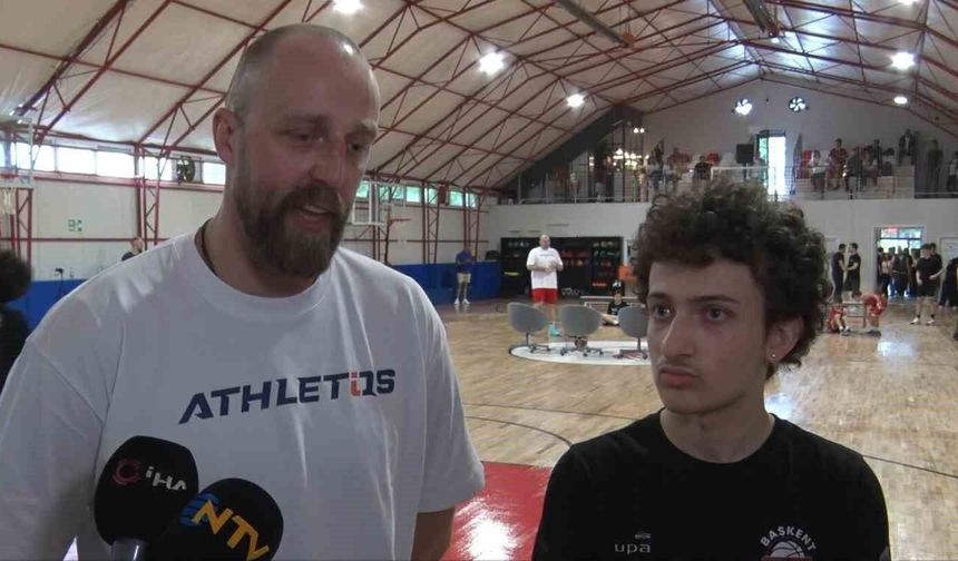 EuroLeague'in önemli ismi Milaknis Ankara'da genç sporcularla buluştu