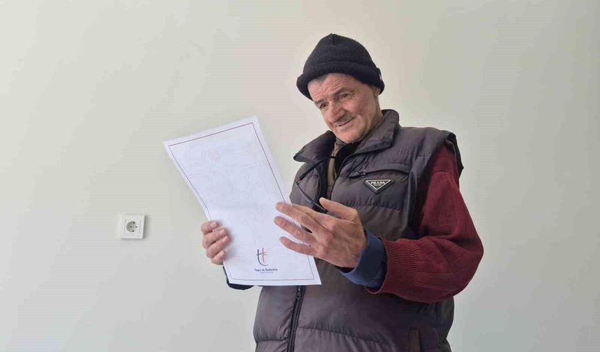 Evsiz kalan engelli vatandaş 6 aylık mücadelesinin ardından evine kavuştu