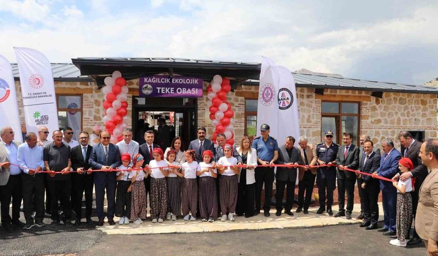 'Kağılcık Ekolojik Teke Obası' törenle hizmete açıldı