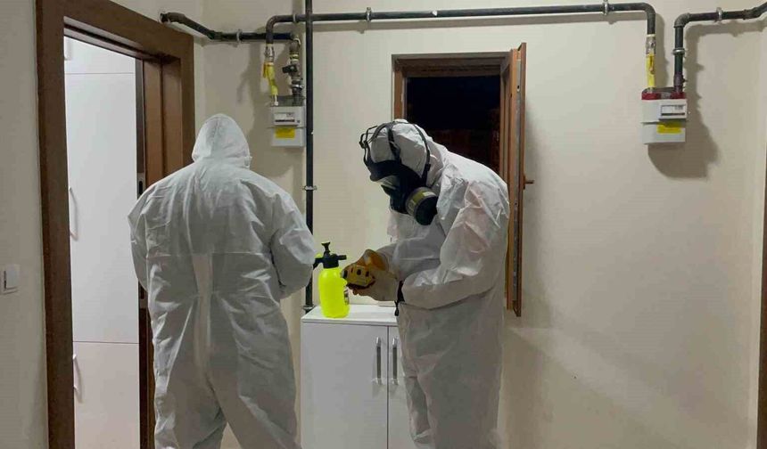 Karaman'da 6 katlı apartmanda böcek ilacı alarmı: Bina sakinleri tahliye edildi