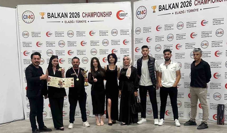 Kayserili kuaförden Balkanlar Kuaförler Turnuvası'nda büyük başarı