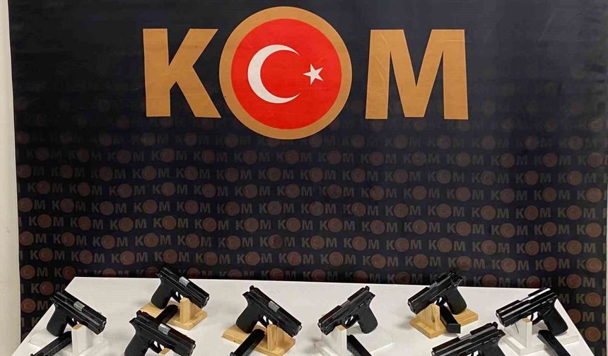 Mardin'de 13 ruhsatsız tabanca ele geçirildi