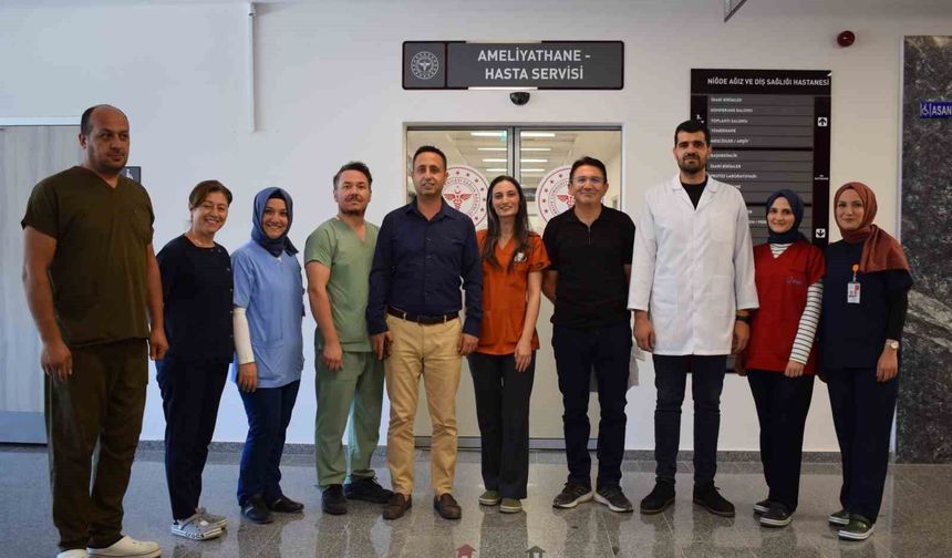 Niğde Ağız ve Diş Sağlığı Hastanesi'nde ilk ameliyat başarıyla gerçekleştirildi