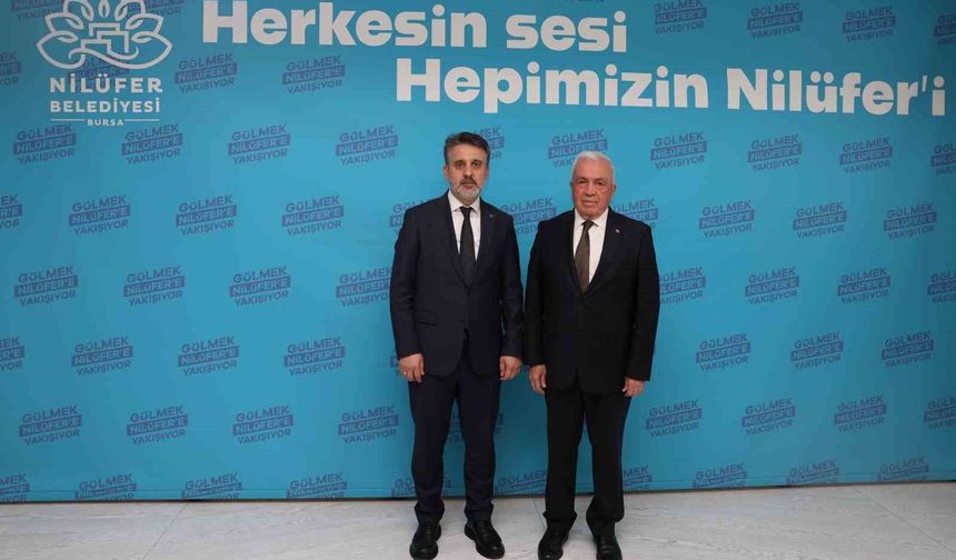 Nilüfer Belediye Başkanı Özdemir, Bursa Büyükşehir Belediye Başkan Vekili Biba'yı ağırladı