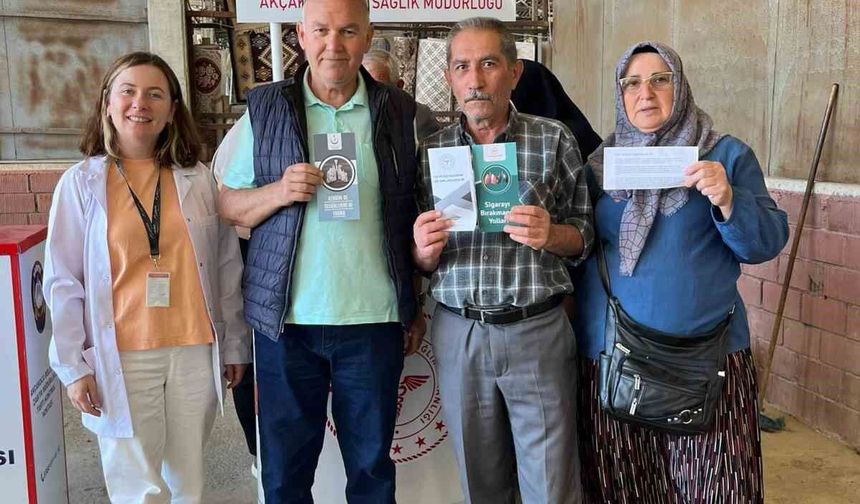 Pazar yerinde sağlık farkındalığı etkinliği