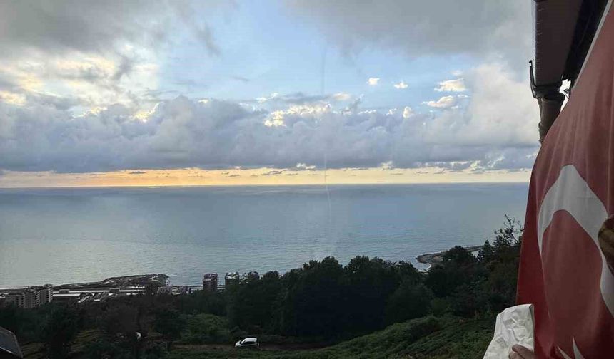 Rize'de denizde hortum