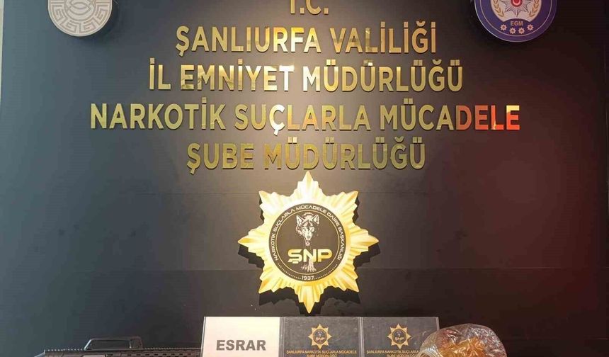 Şanlıurfa'da uyuşturucu operasyonu: 3 gözaltı