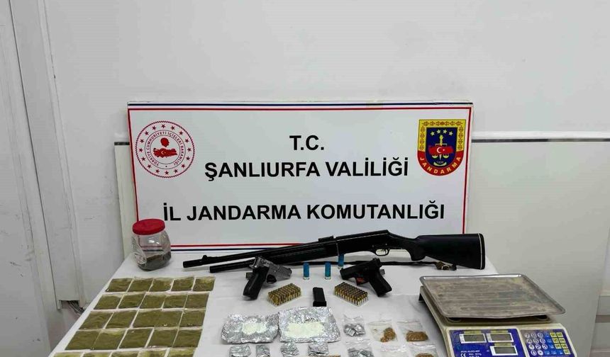 Şanlıurfa'da uyuşturucu operasyonunda 2 gözaltı