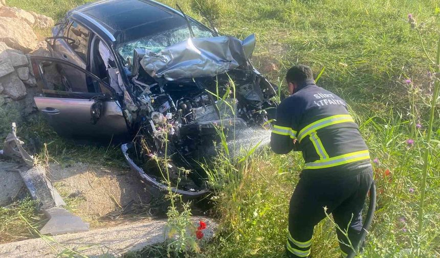 Siirt'te trafik kazası: 1 yaralı