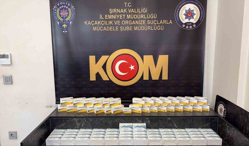 Şırnak'ta kaçak ilaç ve serum operasyonu: 2,5 milyon liralık tıbbi ürün ele geçirildi