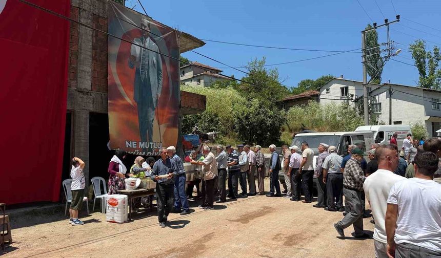 Söğütalan Köyünde hayır yemeği düzenlendi