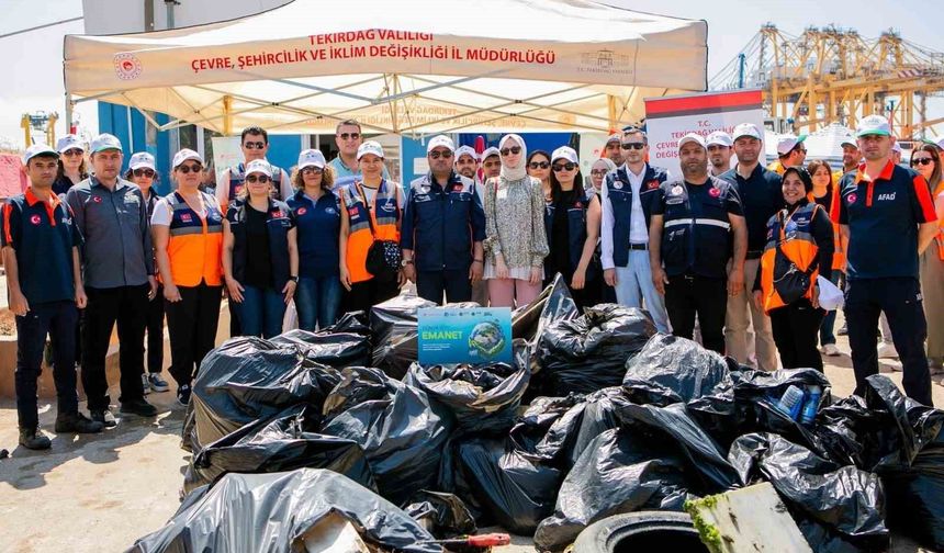 Tekirdağ'da deniz dibi temizliği yapıldı