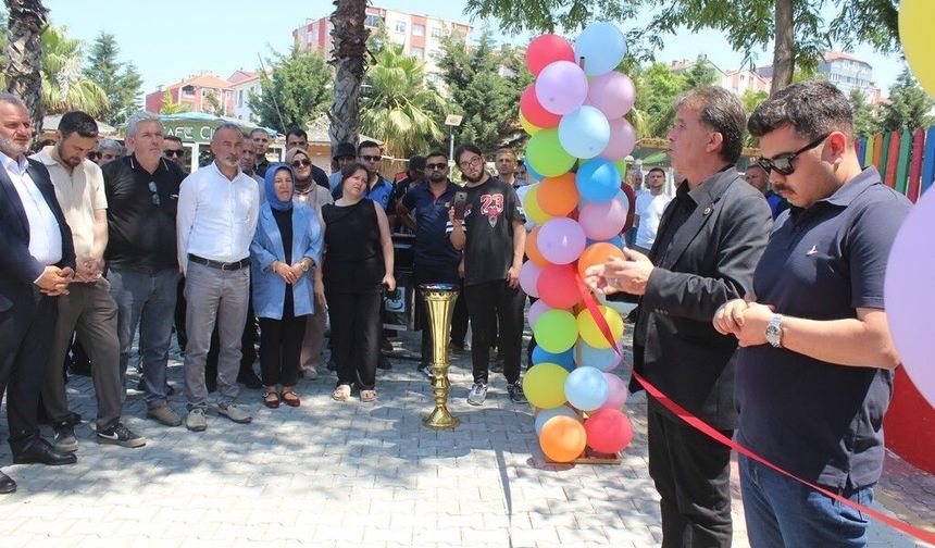 Türkeli'de yenilenen park açıldı