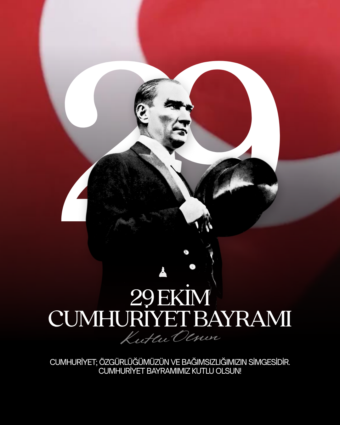 Cumhuriyet, sadece bir rejim değil;
bir milletin onurudur, bağımsızlık ruhudur, geleceğe açılan kapısıdır.
Bizlere bu kutsal emaneti bırakan Mustafa Kemal Atatürk ve silah arkadaşlarını rahmetle,
aziz şehitlerimizi minnetle anıyoruz.
Bu ülke onların cesaretiyle kuruldu,
bizim inancımızla sonsuza dek yaşayacak.
29 Ekim Cumhuriyet Bayramı kutlu olsun.